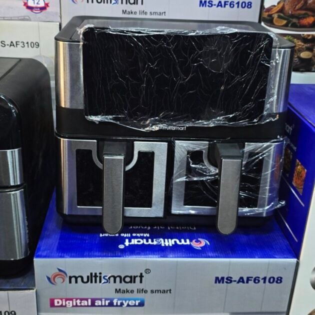 Friteuse sans huile inox 08L Double Bac – 2000W MS-AF6108