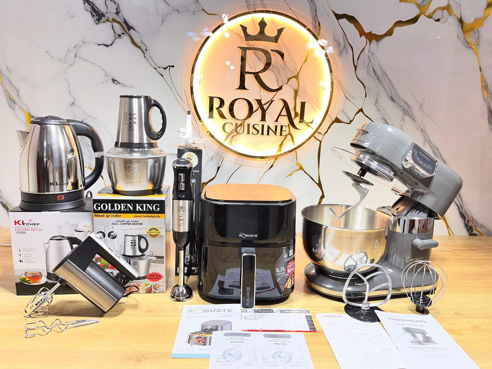 Pack air fryer robuste+petrin thomson