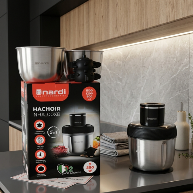 Hachoir 3 boll 350w Nardi